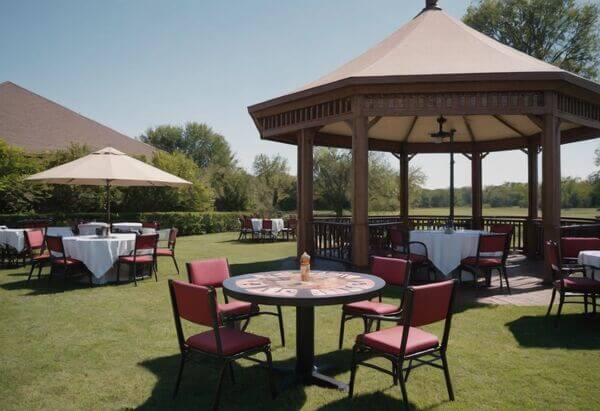 Blackjack Table under Gazebo